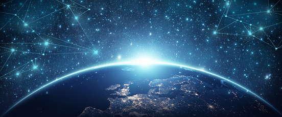 科幻科技星空H5背景素材